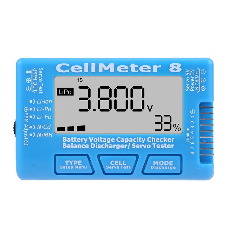 RC CellMeter 8 Digital Battery Capacity Voltage Checker Meter LiPo Li lon NiMH RC CellMeter 8 - Image 3