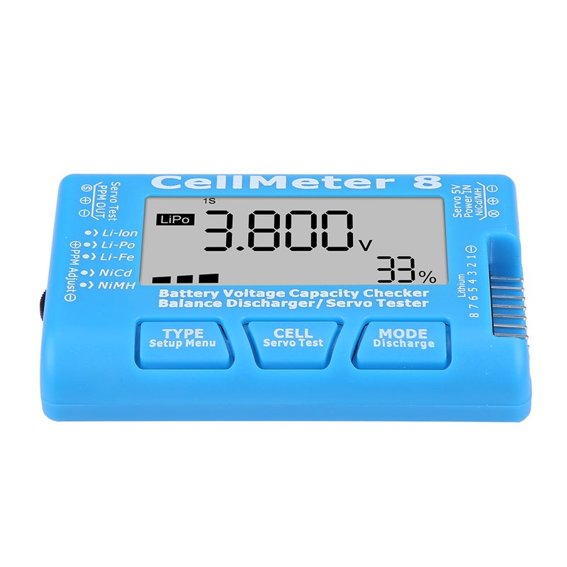 RC CellMeter 8 Digital Battery Capacity Voltage Checker Meter LiPo Li lon NiMH RC CellMeter 8 - Image 2