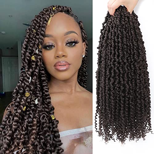 Nice One PreTwisted Passion Twist Hair 18 Inch Long Passion Twist Crochet Hair for Women 8 Packs PreLooped Light Brown Passion Twists Braiding Synthetic Hair Extensions 18 Inch Pack of 8 4 - Image 1
