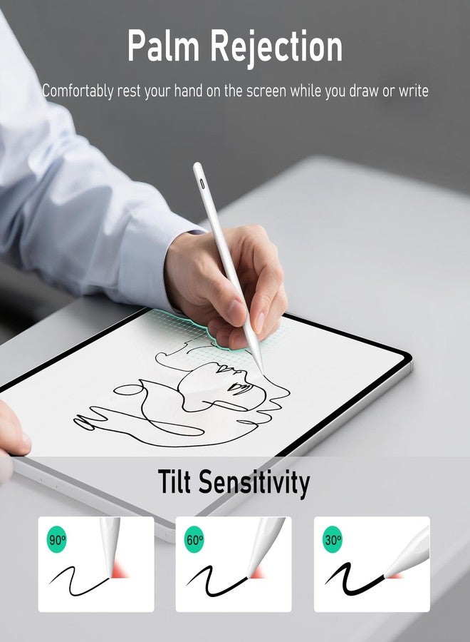 MEKO iPad Pencil Find My Support, Pencil for Apple with Easy Shortcuts Compatible with 2018-2025 Apple iPad A16/10/9/8 & Air 13/11 & Pro 12.9/13/11 & Mini 7/6/5, Tilt Sensitivity& Palm Rejection - Image 5