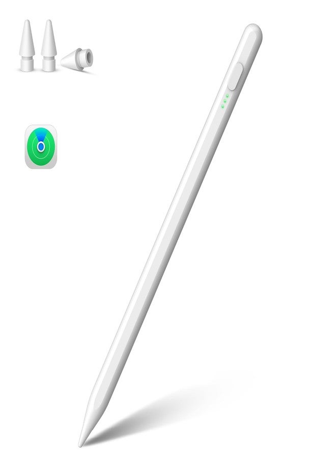 MEKO iPad Pencil Find My Support, Pencil for Apple with Easy Shortcuts Compatible with 2018-2025 Apple iPad A16/10/9/8 & Air 13/11 & Pro 12.9/13/11 & Mini 7/6/5, Tilt Sensitivity& Palm Rejection - Image 1