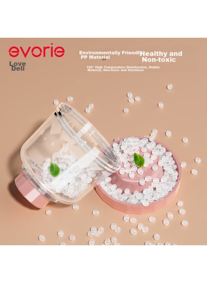Evorie Milk Powder Container, Portable Travel Milk Powder And Baby Food Storage Box, Detachable, Three-layer Snack Portioning Box - Image 4