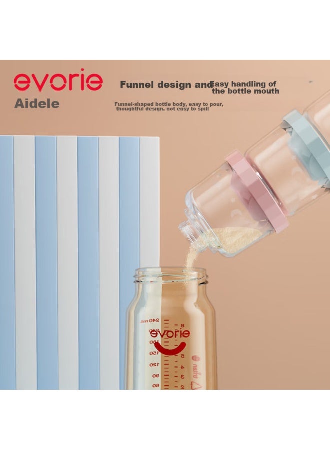 Evorie Milk Powder Container, Portable Travel Milk Powder And Baby Food Storage Box, Detachable, Three-layer Snack Portioning Box - Image 2