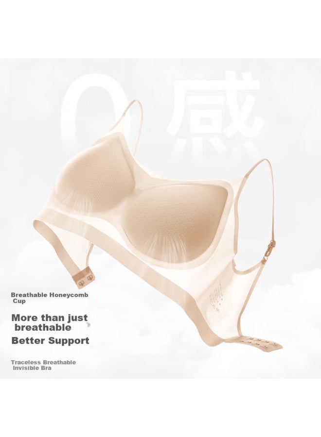 Modal Ice Silk Ultra-thin Seamless Bra Women Wirefree Push-up Invisible Summer Sweat-absorbent Breathable Comfortable Beauty Back Bra - Image 2
