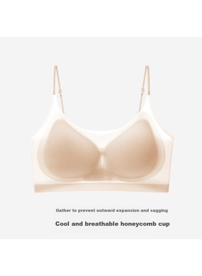 Modal Ice Silk Ultra-thin Seamless Bra Women Wirefree Push-up Invisible Summer Sweat-absorbent Breathable Comfortable Beauty Back Bra - Image 5