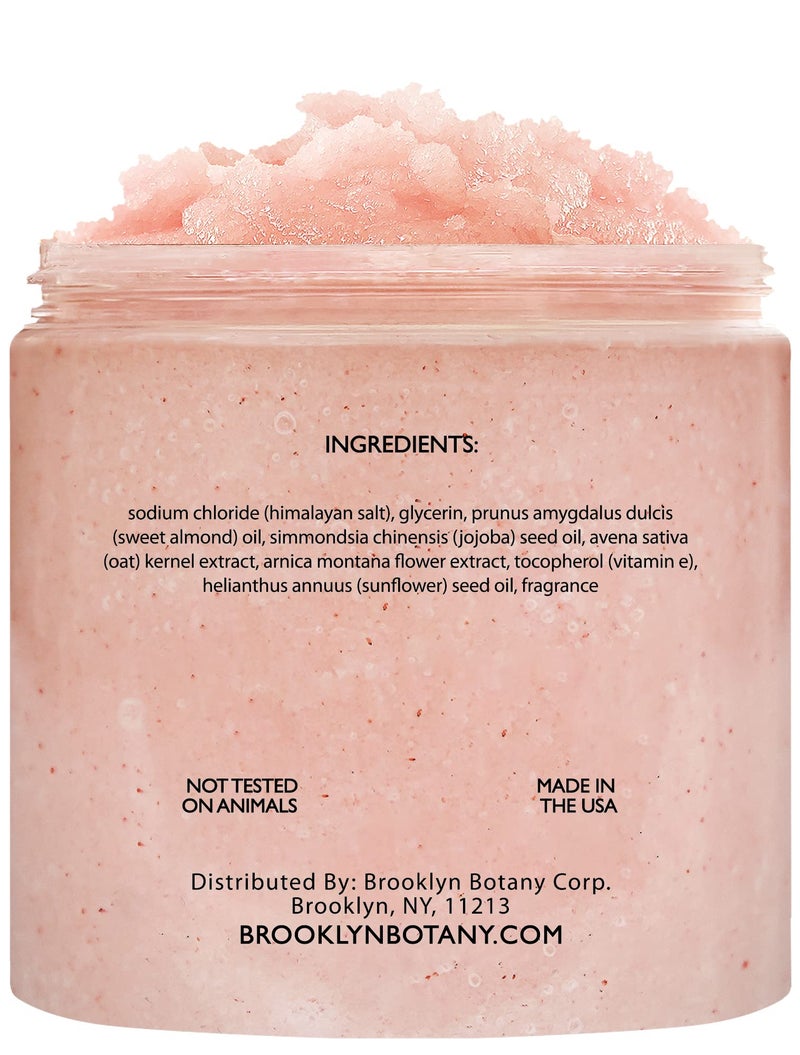 Brooklyn Botany Himalayan Salt Body Scrub - Moisturizing and Exfoliating Body, Face, Hand, Foot Scrub - Fights Stretch Marks, Fine Lines, Wrinkles - Great Gifts for Women & Men - 10 oz - Image 3