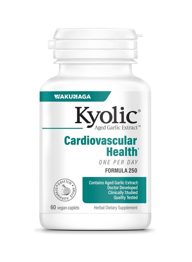 Kyolic Aged Garlic Extract Formula 250, Cardiovascular Health, One Per Day, 60 Vegan Capsules (Packaging May Vary) - Image 1