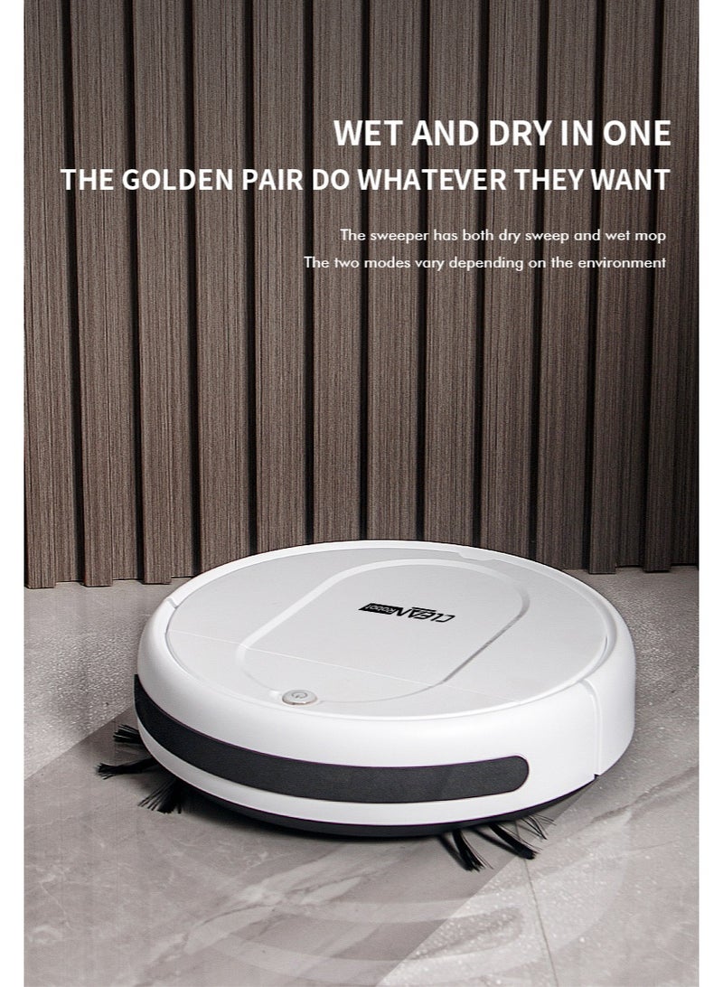 كلين روبوت تنظيف ذكي بممسحة ذاتية التنظيف وكنس تلقائي في جهاز واحد للمنزل مع خزان ماء كبير، مكنسة كهربائية قابلة لإعادة الشحن - Image 5