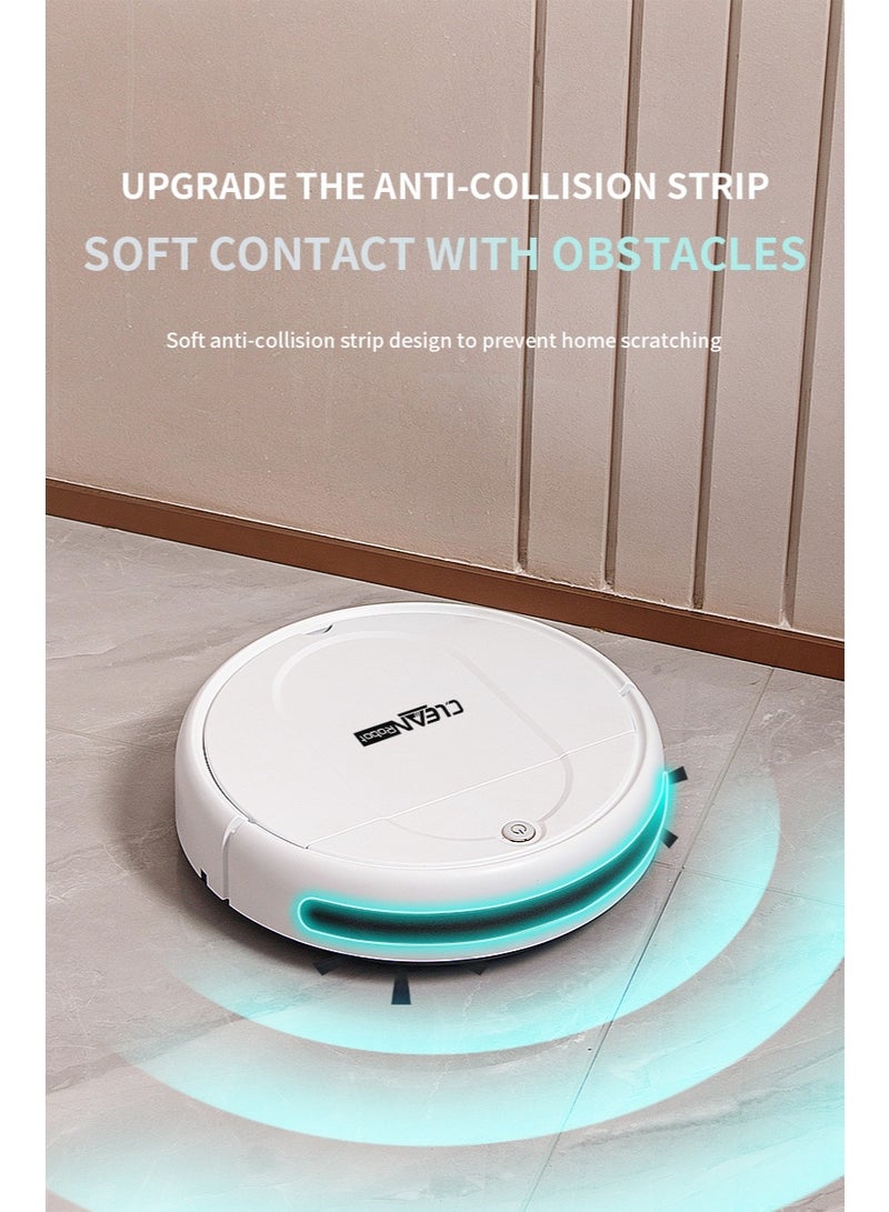 كلين روبوت تنظيف ذكي بممسحة ذاتية التنظيف وكنس تلقائي في جهاز واحد للمنزل مع خزان ماء كبير، مكنسة كهربائية قابلة لإعادة الشحن - Image 2