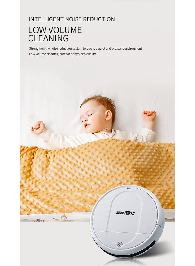 كلين روبوت تنظيف ذكي بممسحة ذاتية التنظيف وكنس تلقائي في جهاز واحد للمنزل مع خزان ماء كبير، مكنسة كهربائية قابلة لإعادة الشحن - Image 4