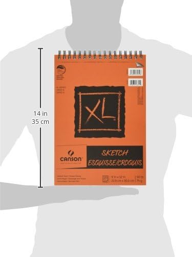 Canson XL 9 x 12 Inches Sketch Sheet Pad Top Wire Binding C7022441 - Image 2
