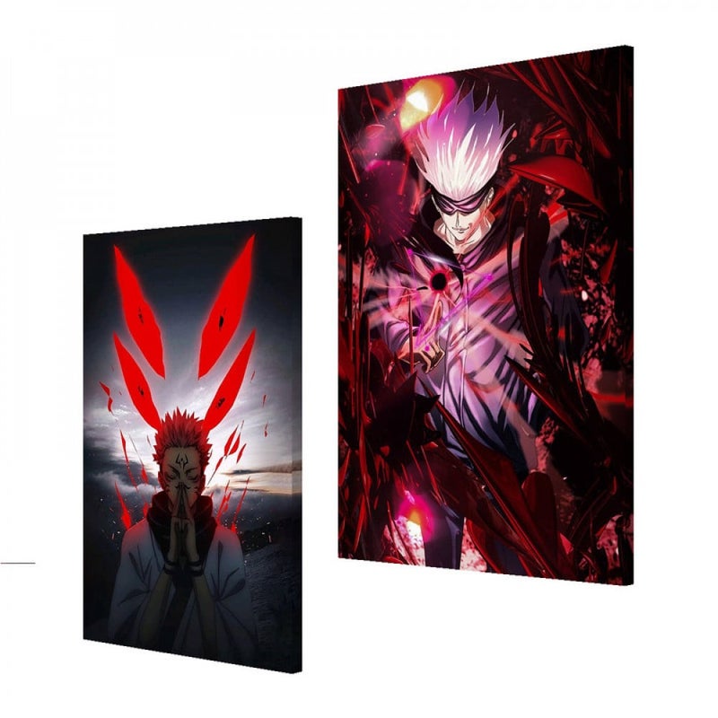 Marktna A double-sided anime-themed canvas print measuring 100 x 70 cm. - Image 2