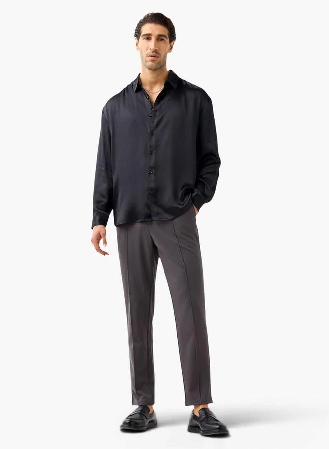 Iconic Iconic Regular Fit Shirt with Long Sleeves