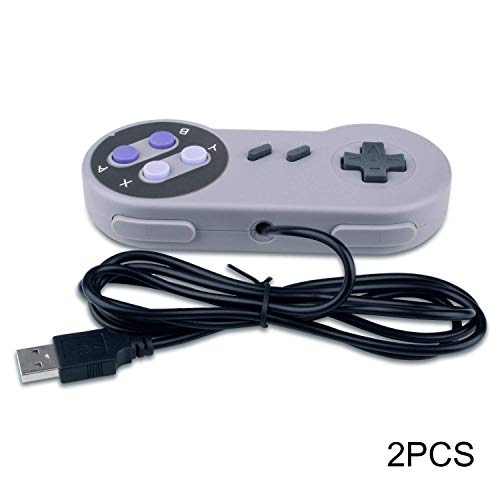 JTEEY 2 Packs USB Controller for Super NES SNES, USB Famicom Controller Joypad Gamepad for Laptop Computer Windows PC/MAC/Raspberry Pi - Image 4