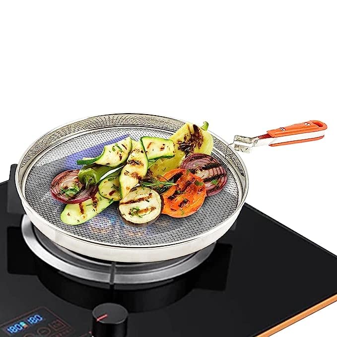 viva smart Viva Smart Phulka Grill for Gas Stove Roti Maker Stainless Steel Compact Mesh Brinjal Roaster Roti Grill Basket  - Image 1
