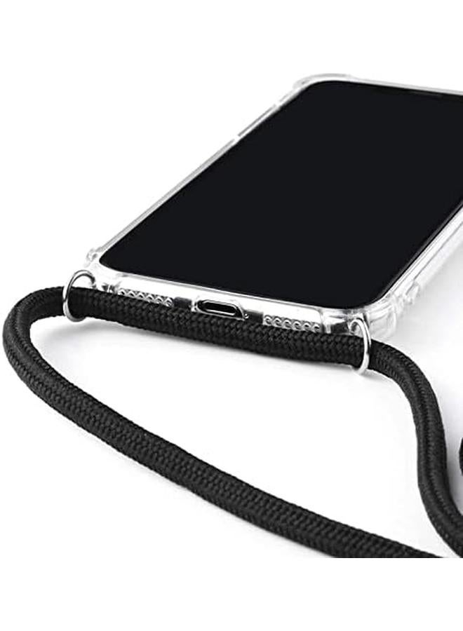 إيروريكس جرابات مع حزام حبل سلسلة لهاتف Iphone 12 Pro جراب هاتف محمول قلادة كروس بودي أنيقة حامل تعليق لهاتف Iphone 12 12 Pro سهل الحمل مصد هاتف كروس بودي - Image 4