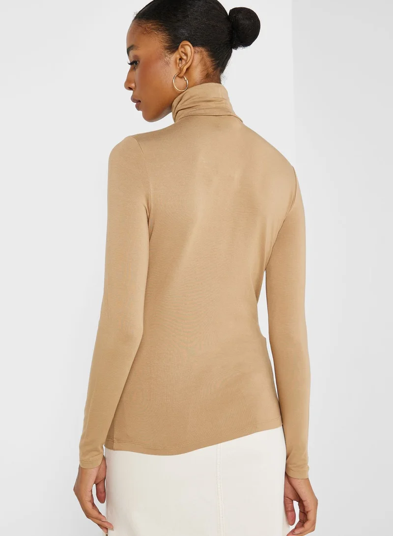 Lauren Ralph Lauren Long Sleeve Turtleneck Top