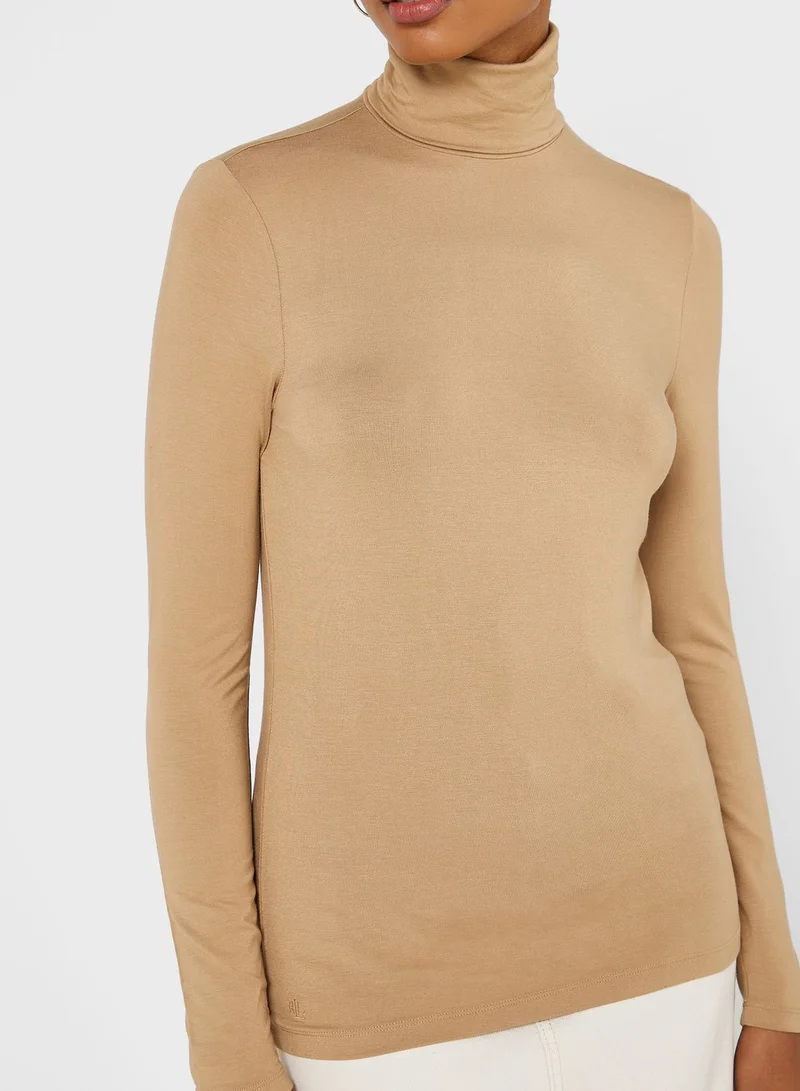 Lauren Ralph Lauren Long Sleeve Turtleneck Top