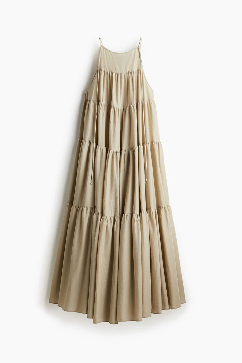 H&M Tiered tie-strap dress