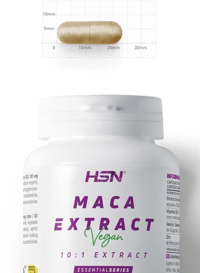 HSN Andean Maca (10:1) Extract 500mg - 120 veg caps - Image 2