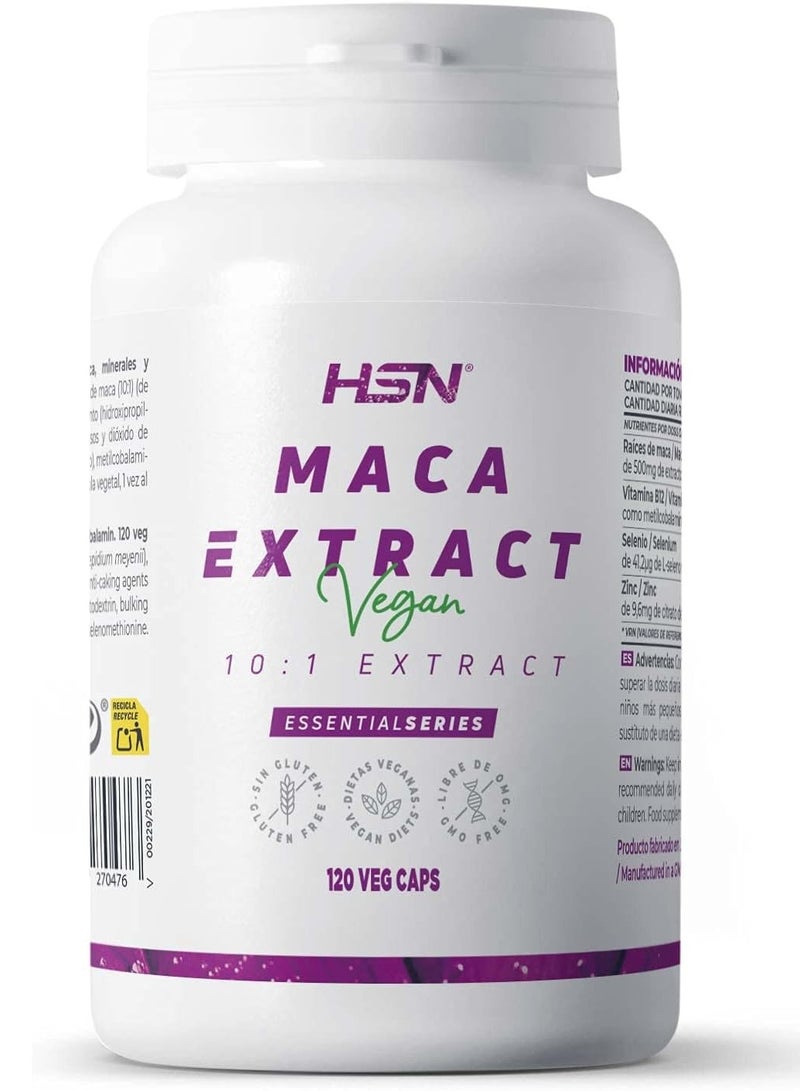 HSN Andean Maca (10:1) Extract 500mg - 120 veg caps - Image 1