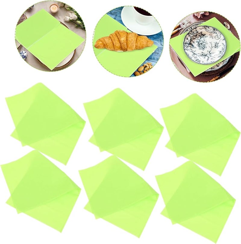 20 قطعة مناديل ورقية سميكة ذات لون صلب للاستخدام لمرة واحدة لحفلات الزفاف وحفلات أعياد الميلاد والمناسبات الخاصة - Image 5