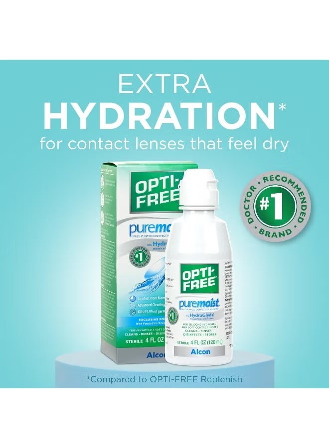 أوبتي - فري بيور مويست محلول عدسات مطهّر متعدد الأغراض 120 مل - Image 3