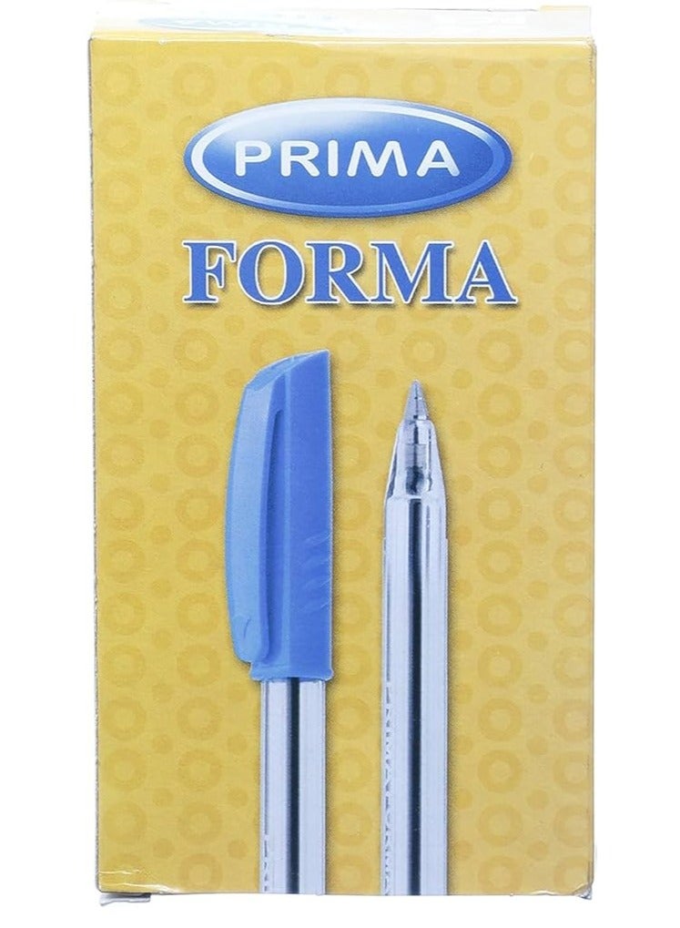 PRIMA Forma Ballpoint Pen (1.0mm, Blue)- Set of 24 Pieces