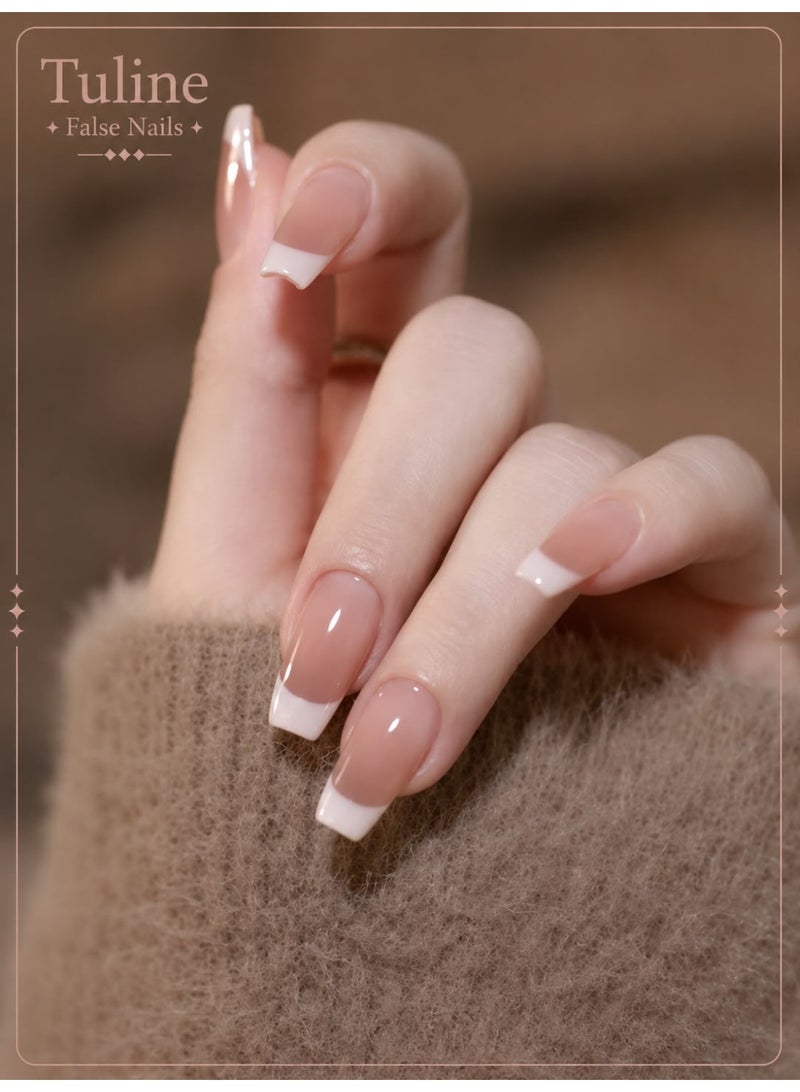 Tuline Installation nails in gradual pink and white colors, 30 pieces - Image 1