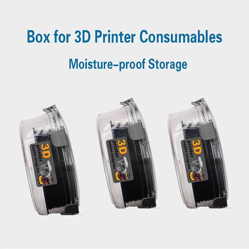 1pc Moisture Proof 3D Printer Filament Storage Box Large Diameter Airtight Container - Image 4