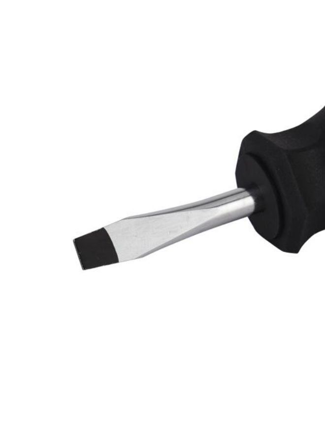 إبسلون مفك ايبسيلون مشقوق - ET1118 | 6 × 38 مم ، مع مقبض وسادة محقون مزدوج ، فولاذ كربوني عالي الجودة ومعالج حرارياً | مثالي لفك وشد البراغي المشقوقة | أسود وأصفر - Image 4