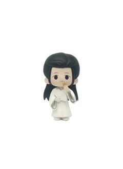 White Rocking Fan Tea Movie Doll PVC Blind Box Custom Handmade Animation Resin Doll Handmade Blind Box Custom-Color:White Rocking Fan Tea-Height:Customized