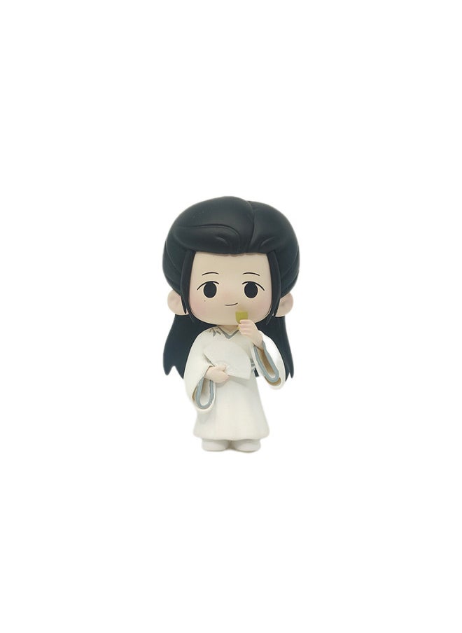 Generic - White Rocking Fan Tea Movie Doll PVC Blind Box Custom Handmade Animation Resin Doll Handmade Blind Box Custom-Color:White Rocking Fan Tea-Height:Customized - Image 1
