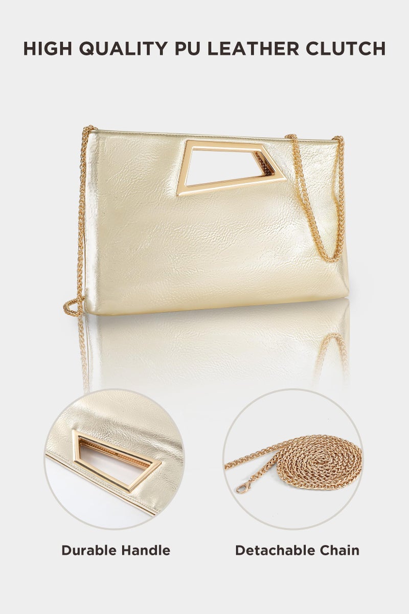 Coucoland Clutch Purse for Women - Evening Bags PU Leather Glitter Fashion Purse Handbag for Wedding Party Daily - Image 2
