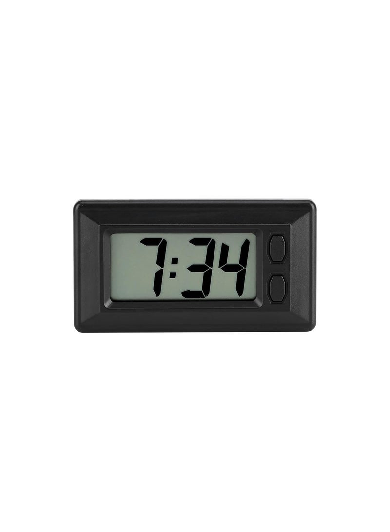 GGOOT Digital Clock,Portable LCD Table Car Dashboard Desk Date Time Calendar Display Electronic Clock with Adhesive Pad for Home Car or Vehicle's Dashboard  - Image 1