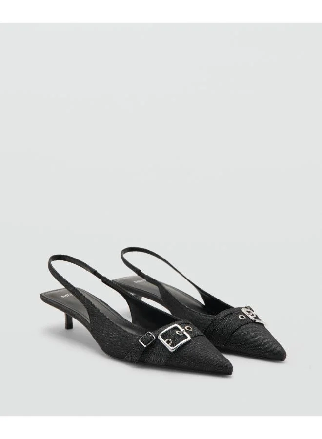 MANGO  Slingback denim shoes with buckle for Women | Best Price UAE