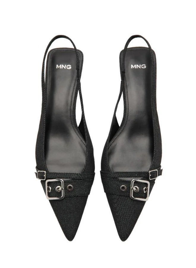 MANGO  Slingback denim shoes with buckle for Women | Best Price UAE