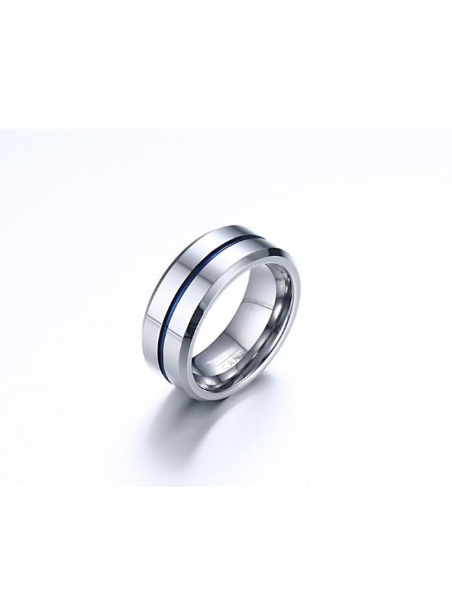 Men Rings Index Finger Ring 8mm Open Bottle Tungsten Steel Ring Trendy Men Ring Jewelry Tcr-039