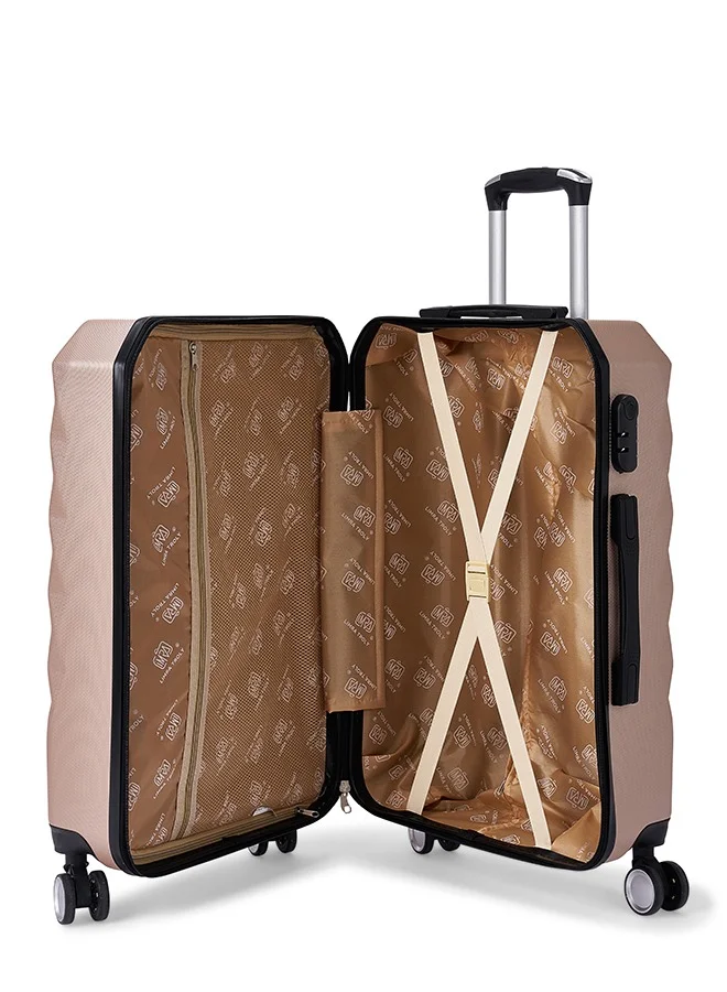 LIMRA A travel bag set consisting of 3 luggage bags gold/black
