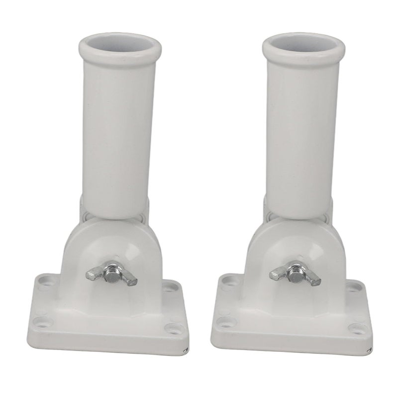 Adjustable Metal Flagpole Bracket Wall Mount 180 Degree Multi Position for Outdoor Use - Image 2