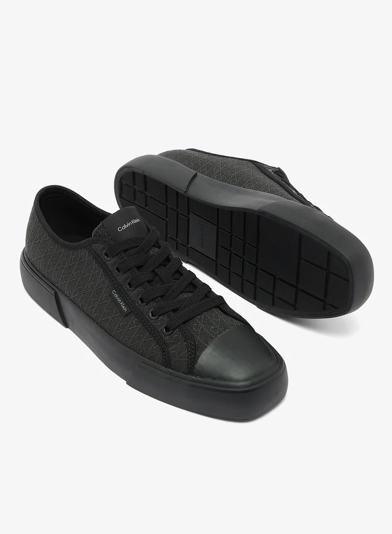 Calvin Klein Triple Black Vivy - Emblem Logo Jacquard Trainers for Women | Best Price UAE