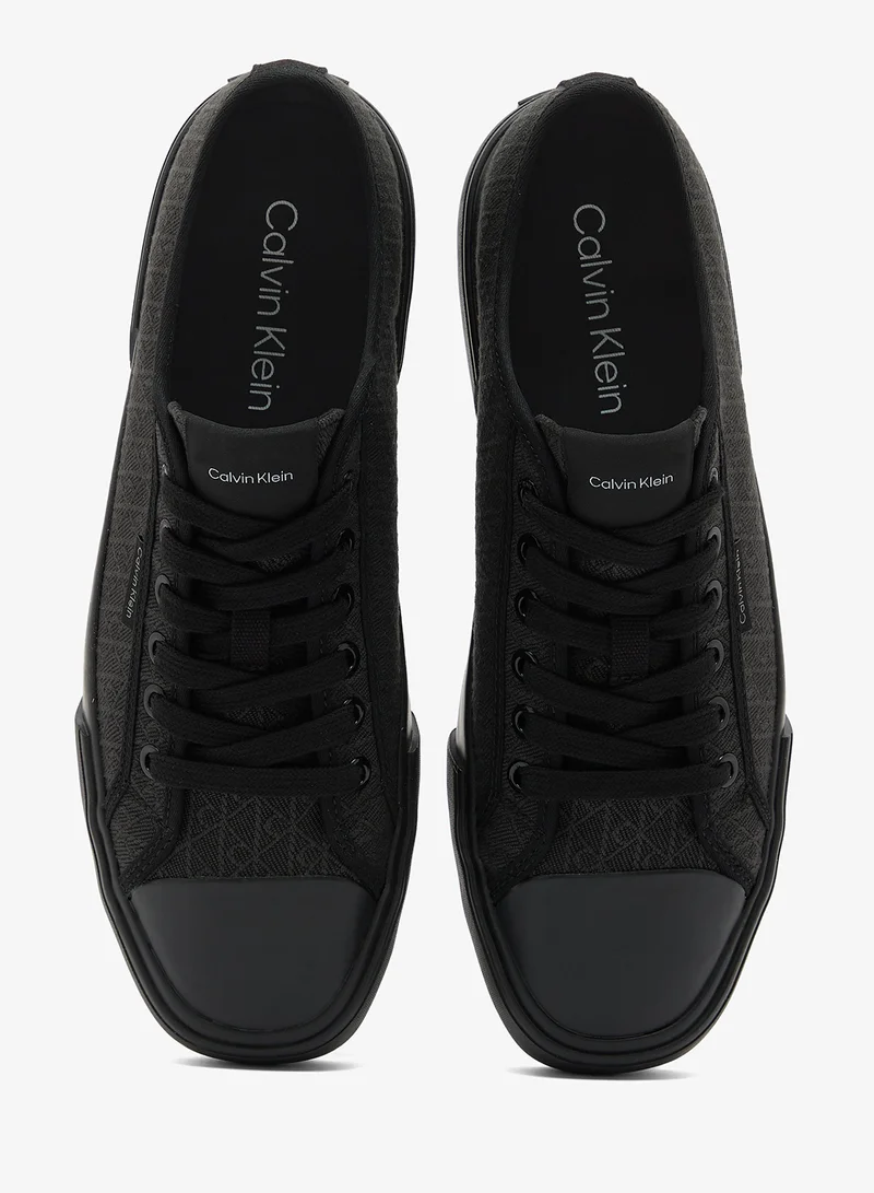 Calvin Klein Triple Black Vivy - Emblem Logo Jacquard Trainers for Women | Best Price UAE