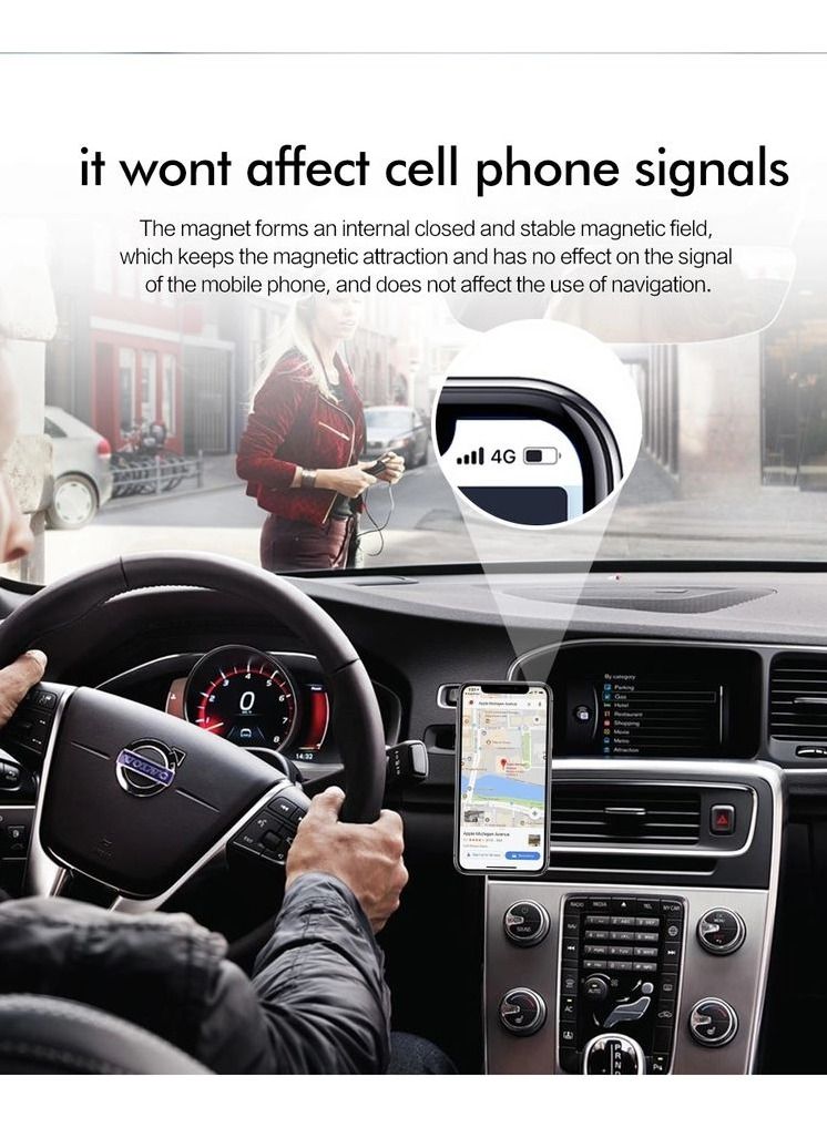 جو-ديز حامل موبايل مفتاح حامل دوران 360 درجة مع حامل كابل للسيارة المنزل مكتب المطبخ سبائك الزنك Go-Des GDHD708 - Image 5