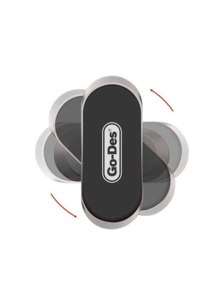 جو-ديز حامل موبايل مفتاح حامل دوران 360 درجة مع حامل كابل للسيارة المنزل مكتب المطبخ سبائك الزنك Go-Des GDHD708 - Image 3