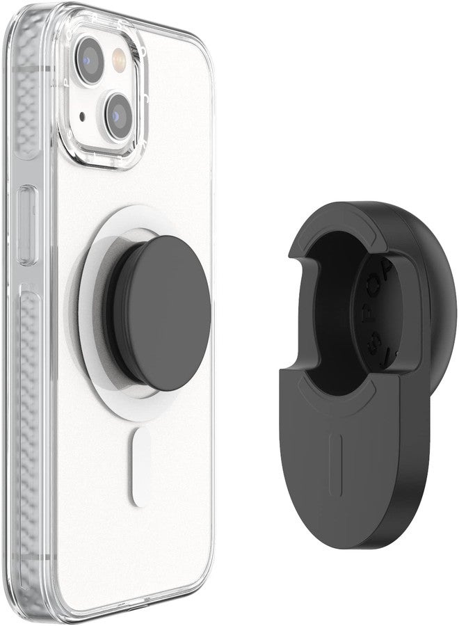 PopSockets: Surface Mount Compatible with Magsafe Phone - Black - PopMount - Image 3