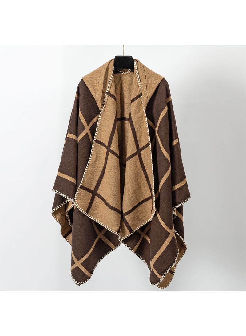 Y&D 130*150cmBorder Floral Hooded Cloak Warm Outdoor Camping Travel Gale Desert Blanket  - Image 2