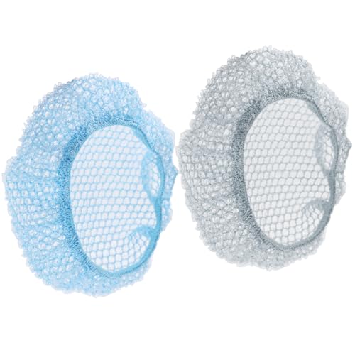 BEAUTAIL Scrub Net 2 Pack Bath Shower Body Scrubber Net for Rich Foam and Effective Exfoliation Fits All BEAUTAIL Silicone Body Scrubbers Blue Gray - Image 1