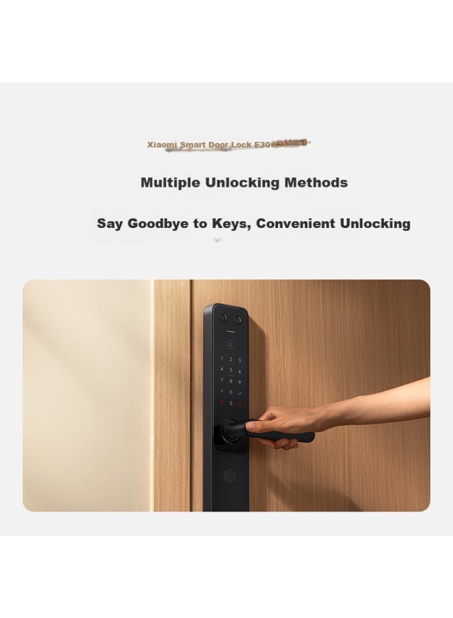 Millet Xiaomi Smart Door Lock E30 Large Screen Peephole Version, Fingerprint Lock, Smart Lock, Visual Electronic Lock, Password Lock - Image 4
