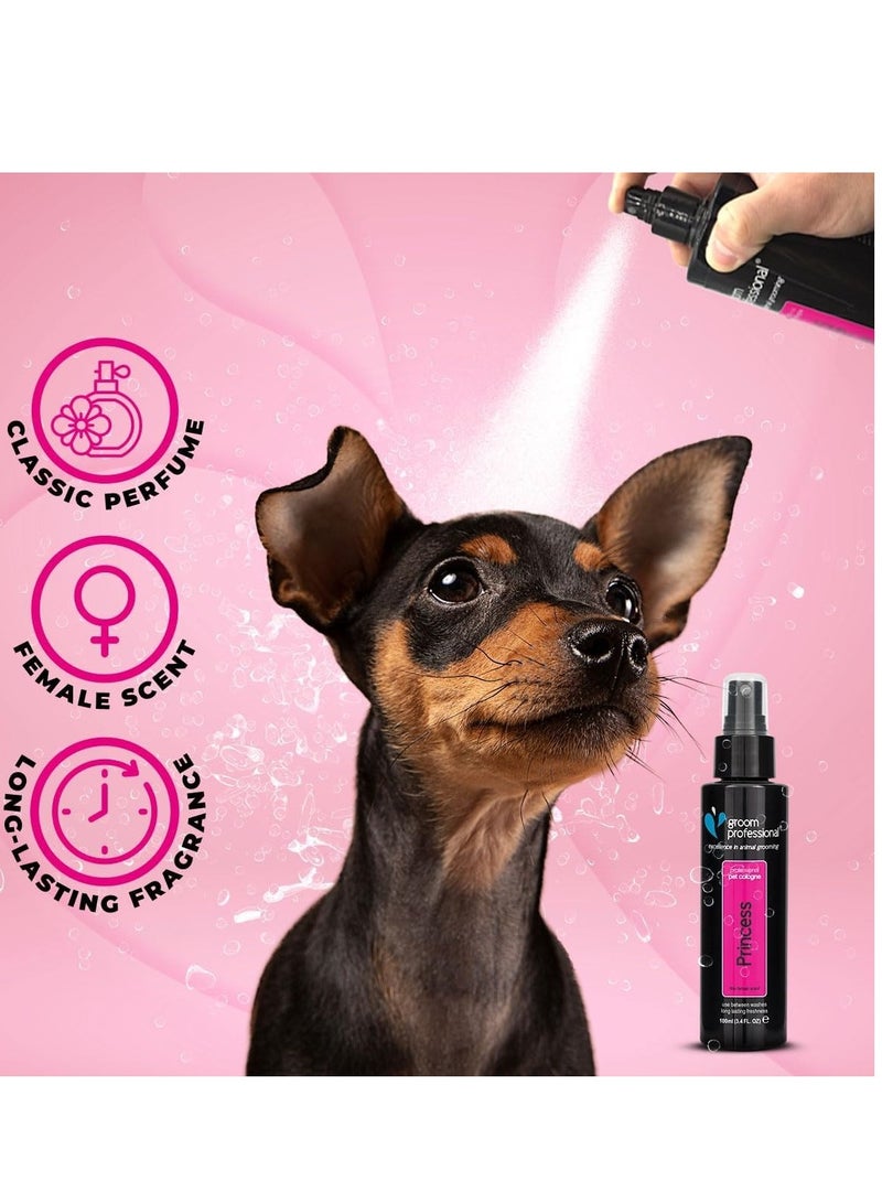 Groom Professional Princess Dog Perfume - Dog Perfume Spray - Fresh Fragrance Spray for Dogs Against Odour - Dog Perfume for Female Dogs - Contains Chamomile Extracts to Soothe Skin, 100 ml - Image 2