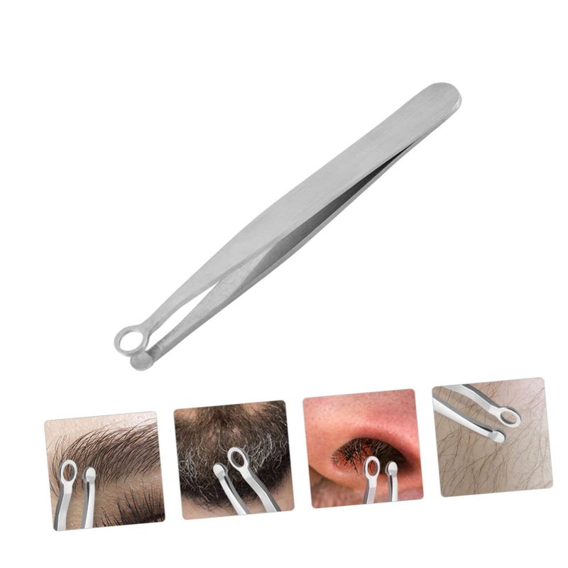 Stainless Steel Nose Hair Trimmer Round Tip Precision Cutter For Men And Women Grooming - Image 5
